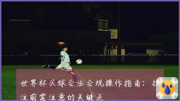 世界杯买球合法合规操作指南：投注前需注意的关键点
