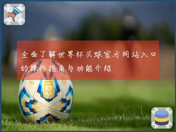 全面了解世界杯买球官方网站入口的操作指南与功能介绍