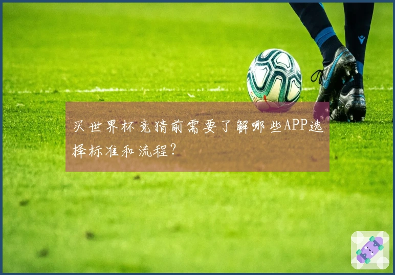 买世界杯竞猜前需要了解哪些APP选择标准和流程？